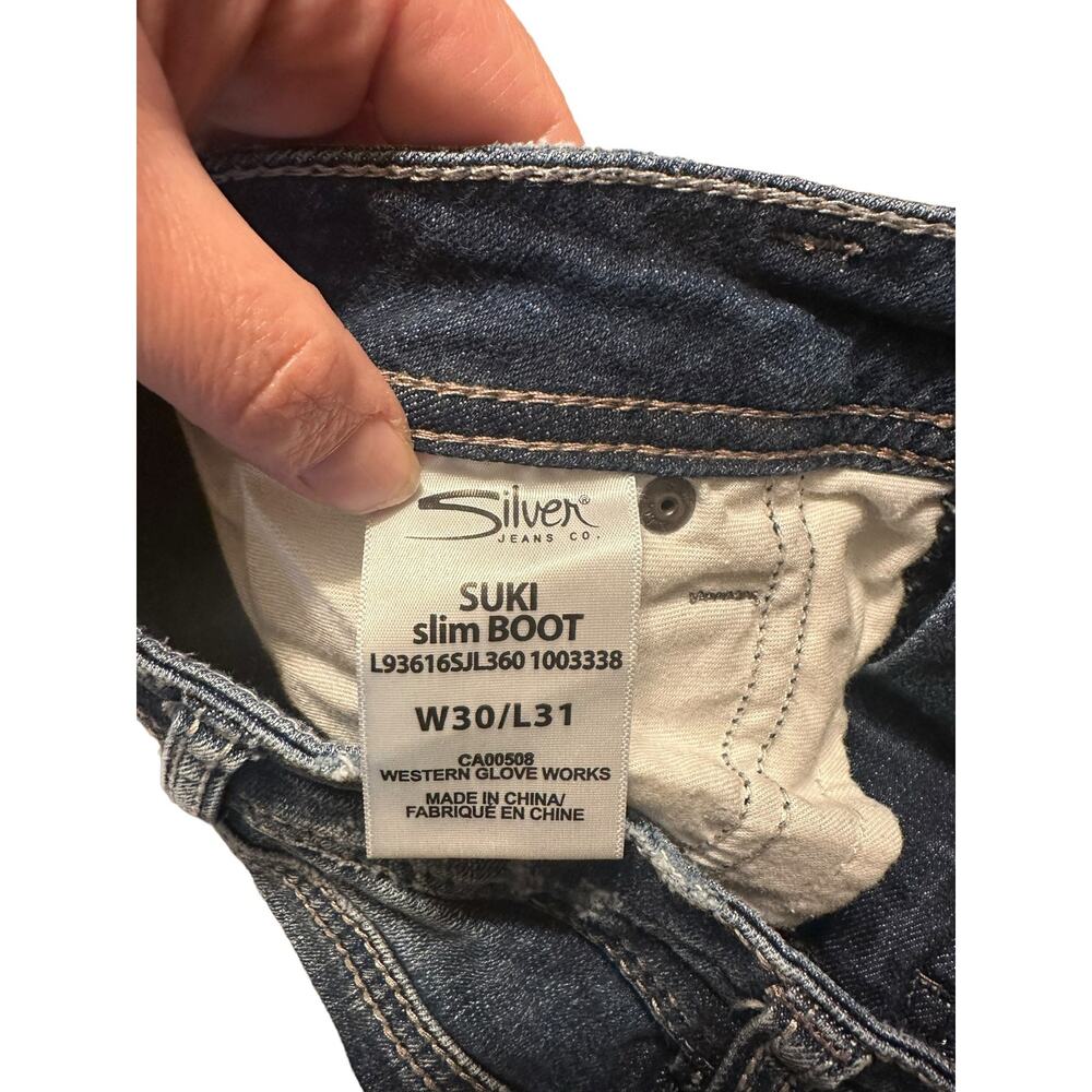 Silver Jeans Hand Cut Bermuda Shorts Size 30 - Suki Slim Boot - Picture 4 of 6